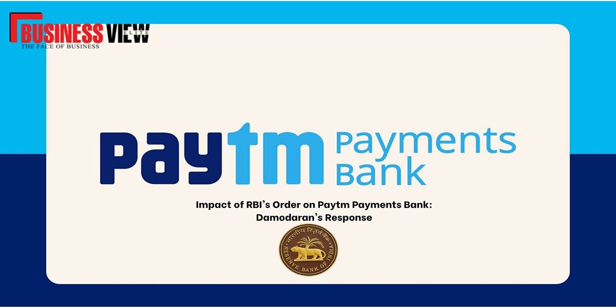Damodaran response on Paytm payments bank