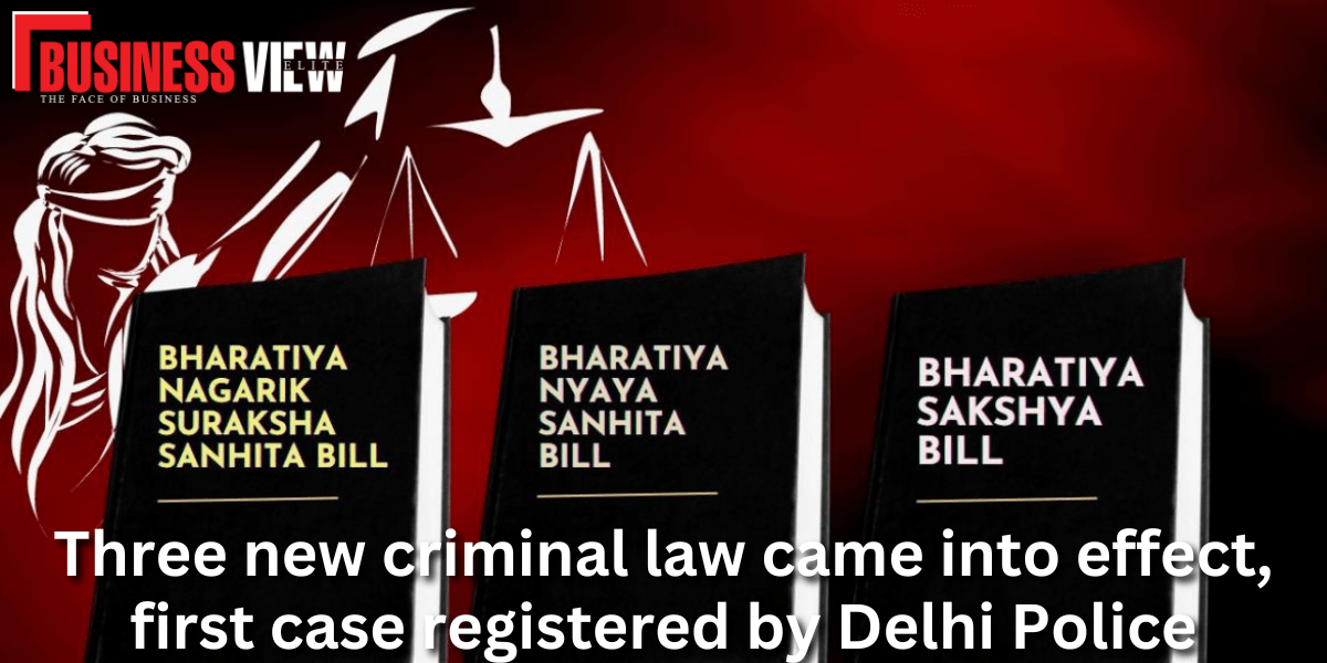 3 New Criminal Law came into effect, first case registered by Delhi Police