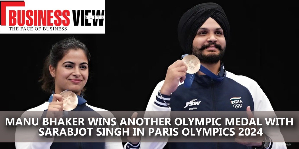 Manu Bhaker Wins Another Olympic medal with Sarabjot Singh in Paris Olympics 2024